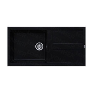 سینک ظرفشویی گرانیتی 444 مشکی تک لگن سینی دار ونهر VONHER 12*F15