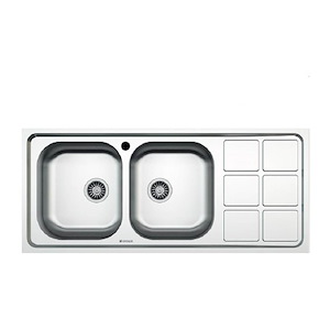 سینک ظرفشویی مدل SS-42125 چپ اسنوا SNOWA 12*A4