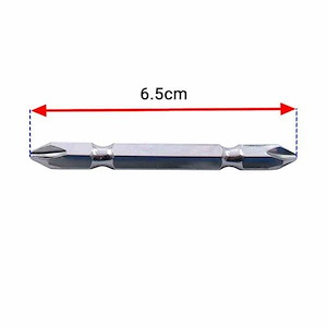 نوک پیچ گوشتی دو طرفه چهارسو مغناطیسی 6/5 سانت PH2-PH2  ولف WOLF 1*jk02/2  فرشته15*12