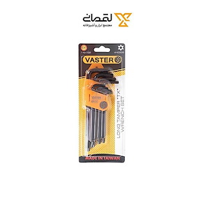 ست آچار آلن 9 عددی ستاره ای بلند واستر VASTER کد VHC006x 1*L42