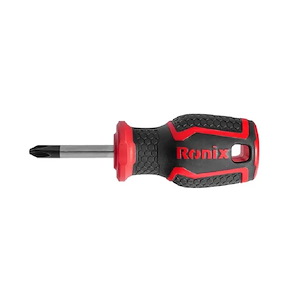 پیچ گوشتی دسته پلاستیکی دورنگ 38*6 چهارسو مدل 2846 رونیکس RONIX 
