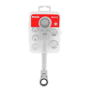 ست آچار جغجغه دسته تاشو مدل RH-2172 رونیکس RONIX L63*1