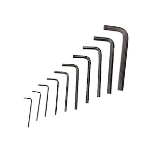 ست آلن 6 گوش 10 عددی مشکی 10 تا 1/5 کوتاه کد VHB02 واستر VASTER 1*L43