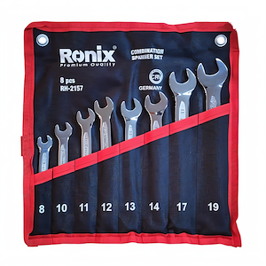 ست آچار یکسر تخت 8 عددی مدل 2157 رونیکس RONIX 1*L52