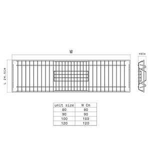 آبچکان آبکاری استیل ویژه کابینت فلزی سایز 120 آدلان کد A108 1*A13