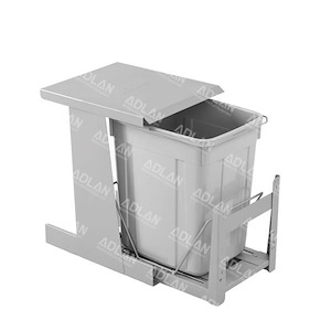 سطل زباله تک مخزنه ریل کف بزرگ تاندم آدلان کد A840 12*H12