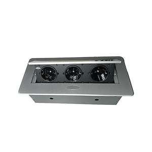 پریز برق مستطیلی تو کار سیلور کد ACS-S10 آما AMA 1*G24