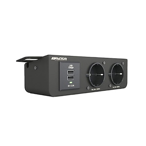 پریز زیر میزی مشکی مدل UPO2-USB مورف FACTOR 