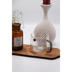 لیوان دو جداره PIREX 300 ML دسته دودی مدل VK326103 بی وی کی BVK 