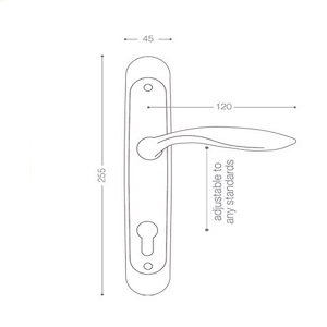 دستگیره پلاک سوییچی زیتونی P2402 بهریزان (S.A) 1*B51     12*E4