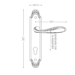 دستگیره پلاک سوییچی طلایی (PVD) کد 5752 بهریزان (S.A)	