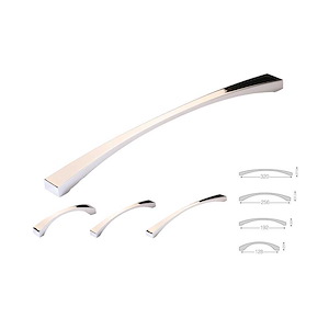 دستگیره کابینتی دو پیچ سیلور 128-3-319بهریزان C43*1