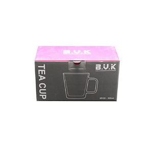 لیوان دو جداره PIREX 300 ML شفاف مدل VK316104 بی وی کی BVK 