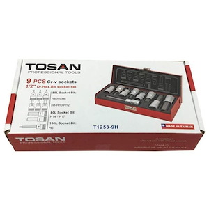 جعبه بکس سری آلنی 9 عددی توسن  TOSAN مدل T1253-9H 1*L51