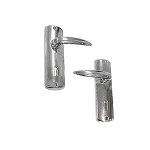 ست قفل و دستگیره کلیدی راست کروم 910 کاسپین CASPIAN 1*C52