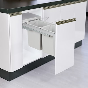 سطل زباله دو مخزنه کوچک با ریل تاندم آدلان کد (S.A) A835 