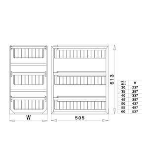 چند منظوره ریلی سه طبقه  یونیت 45 آدلان کد A391 1*H71