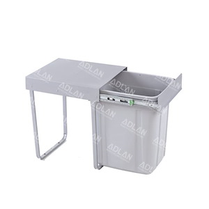 سطل زباله تک مخزنه ریلی بزرگ 40 لیتری یونیت 40 آدلان کد A811 12*H11