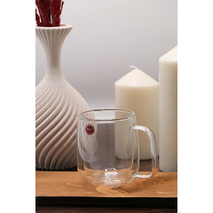 لیوان دو جداره PIREX 300 ML شفاف مدل VK316113 بی وی کی BVK 