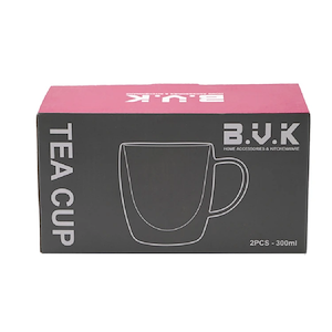 لیوان دو جداره PIREX 300 ML شفاف مدل VK316113 بی وی کی BVK 