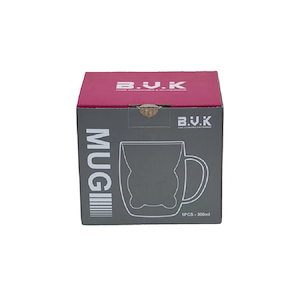 لیوان دو جداره PIREX 300 ML طرح خرس مدل VK316002 بی وی کی BVK 