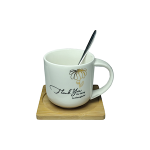 ماگ THANK YOU طرح شاخه گل  