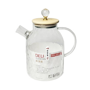 قوری طرح دار در چوبی DELI میل 1600 1*F31