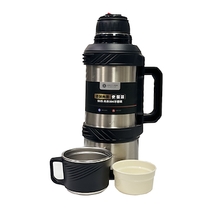 غول فلاسک سیلور 3200 میل YATAI YATAI 3200ml Giant Vacuum Flask – Silver Insulated Thermal Bottle