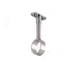 پایه سقفی گرد لوله استیل 25 رگلاژی کروم مدل CP-1046-25 ملونی MELLONI 1*CD01/3