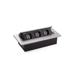 پریز برق مستطیلی تو کار سیلور مدل 10016 ملونی MELONI 1*O1