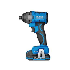 دریل پیچ گوشتی شارژی 20 ولت چکشی براشلس 13 م.م نووا NOVA مدل 7730 1*M43