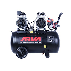 کمپرسور هوا 50 لیتری بی صدا بدون روغن مدل 5684 آروا ARVA 12*L18