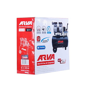کمپرسور هوا 24  لیتری بی صدا بدون روغن مدل 5683 آروا ARVA 12*L18