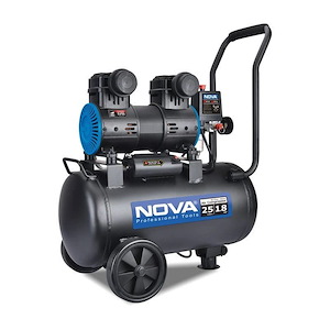 کمپرسور هوا 25 لیتری بی صدا نووا NOVA کد 9125 