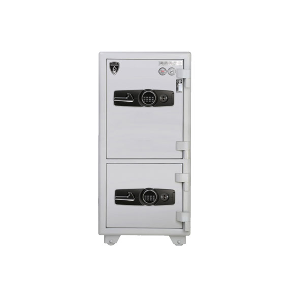 گاو صندوق گنجینه کد GS-1200/2 طوسی رمز کره 