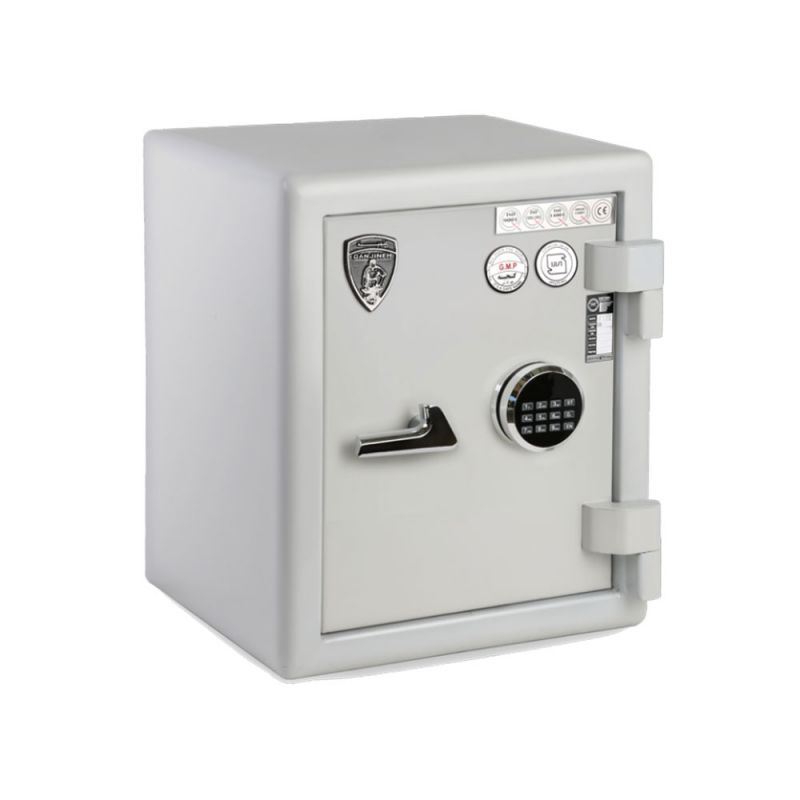 گاو صندوق گنجینه کد GS-550 طوسی اثر انگشتی  