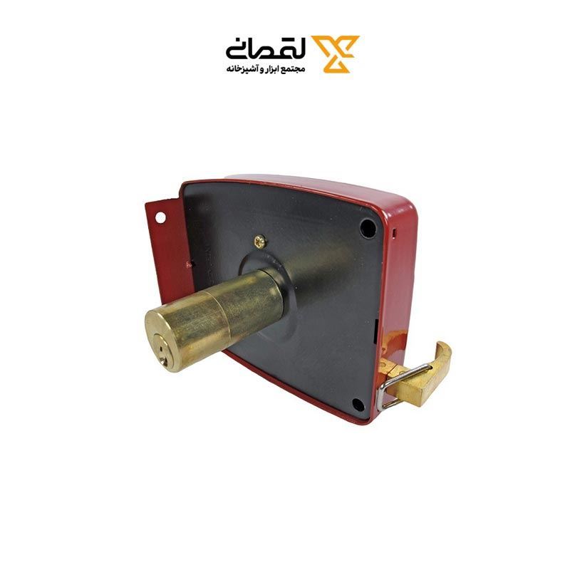 قفل حیاطی قرمز  کلید کامپیوتری 105-5C اس تی ای STA 1*F72   بابونه14*12