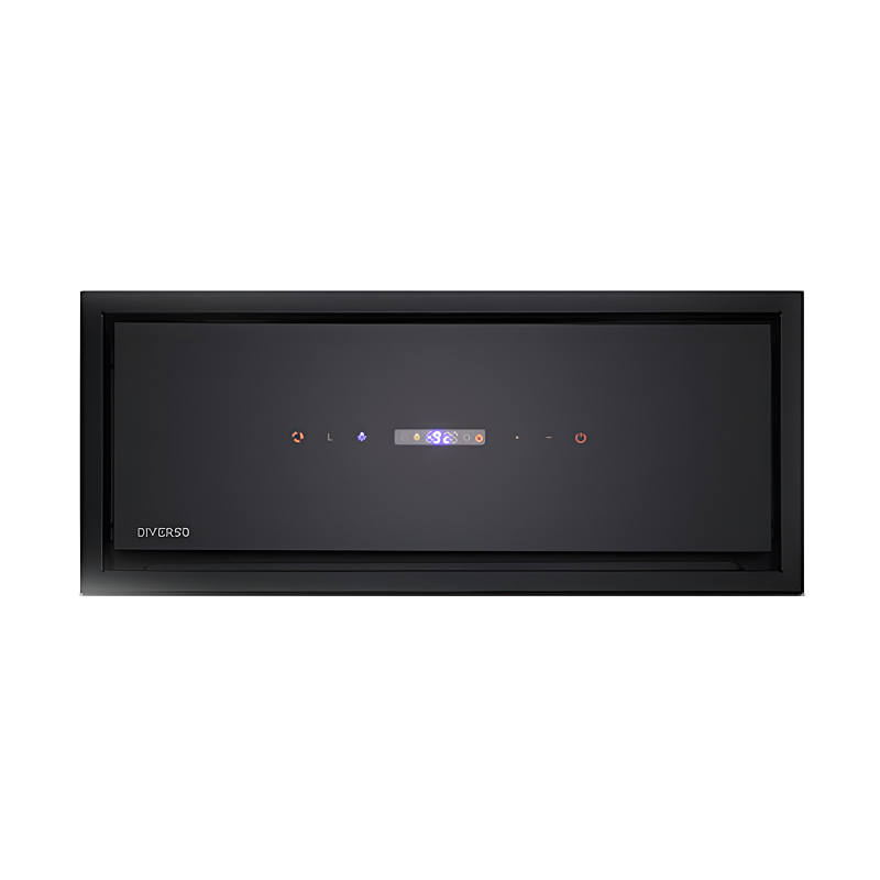 هود شیشه مشکی پره آلومینیوم مدل H-122N دیورسو DIVERSO نیلوفر4*12