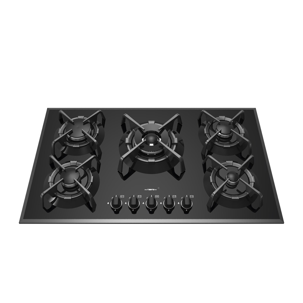 اجاق گاز 90 سانت شیشه مشکی رابیتس RABITS مدل RG-567 12*A2