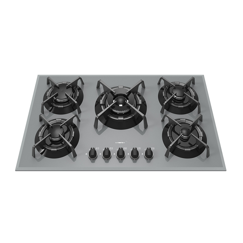 اجاق گاز 90 سانت شیشه طوسی رابیتس RABITS مدل RG-549 12*A1