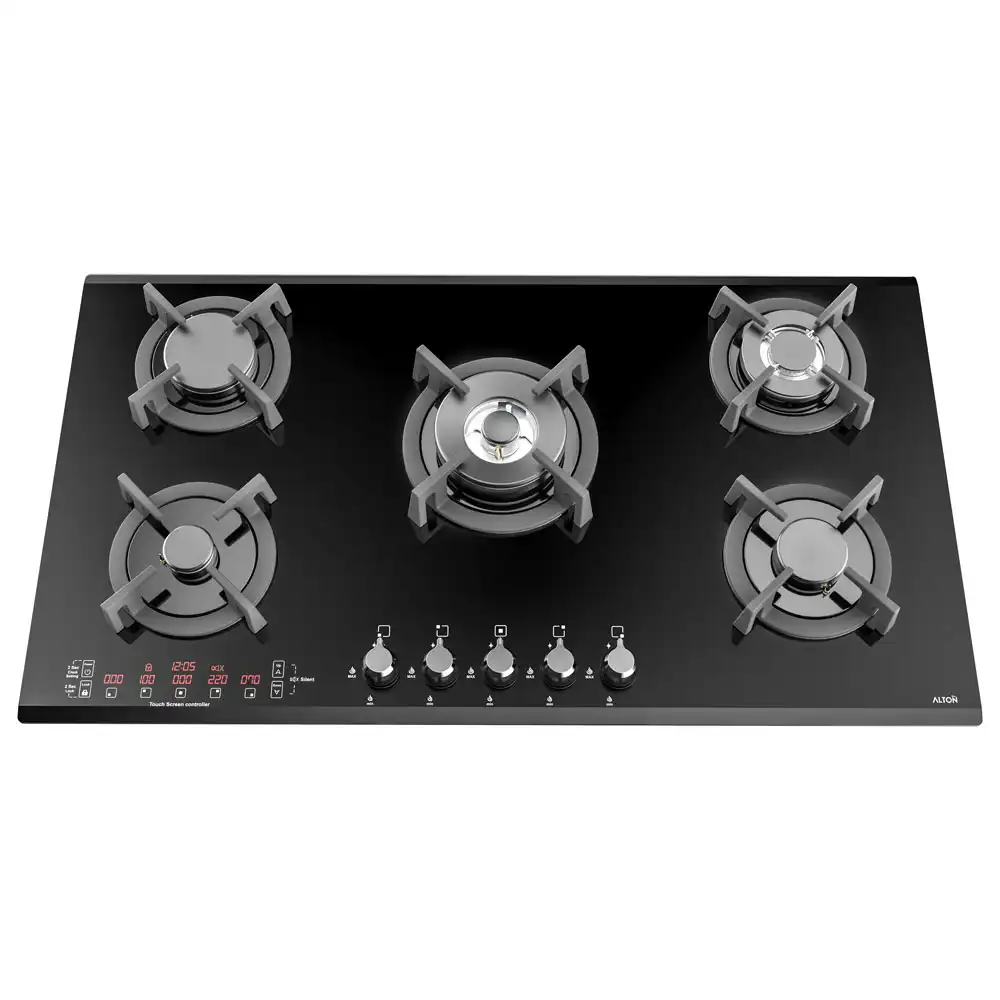 اجاق گاز 5 شعله دیجیتال پلوپز وسط مدل G530DN آلتون ALTON نیلوفر8*12