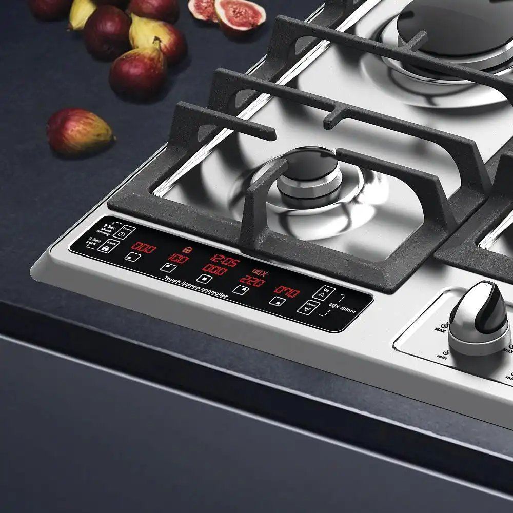 اجاق گاز 5 شعله استیل دیجیتال مدل S520DN آلتون ALTON فرشته9*12