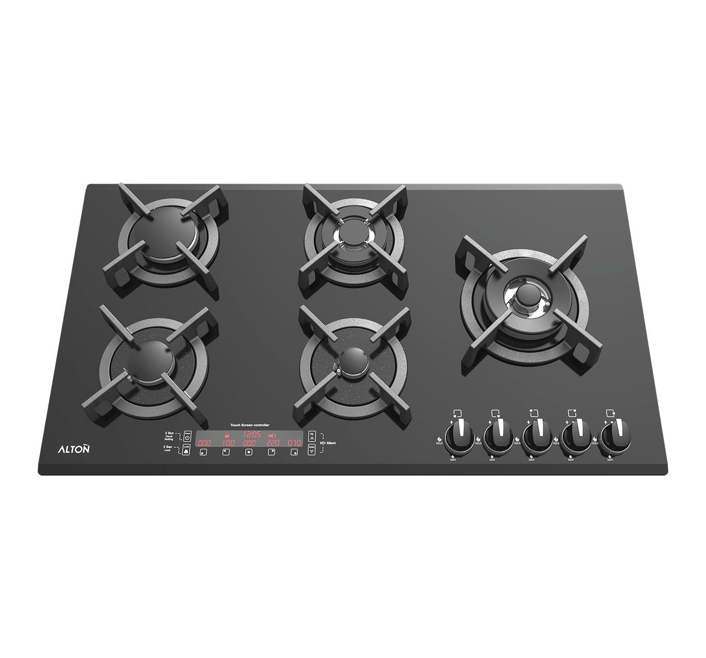 اجاق گاز 5 شعله صفحه ای پلوپز کنار مدل G532DN آلتون ALTON فرشته9*12