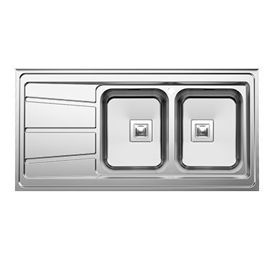 سینک ظرفشویی رو کار 120 س.م  راست مدل SR1201R آلتون ALTON 12*نسترن23