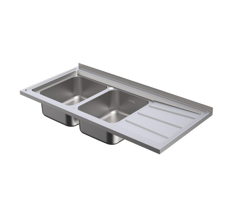 سینک ظرفشویی رو کار 120 س.م چپ مدل SR1201L آلتون ALTON 12*8نسترن