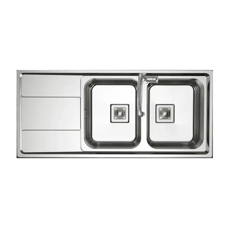 سینک ظرفشویی رو کار 116 س.م راست مدل ST1164R آلتون ALTON 2*12مریم