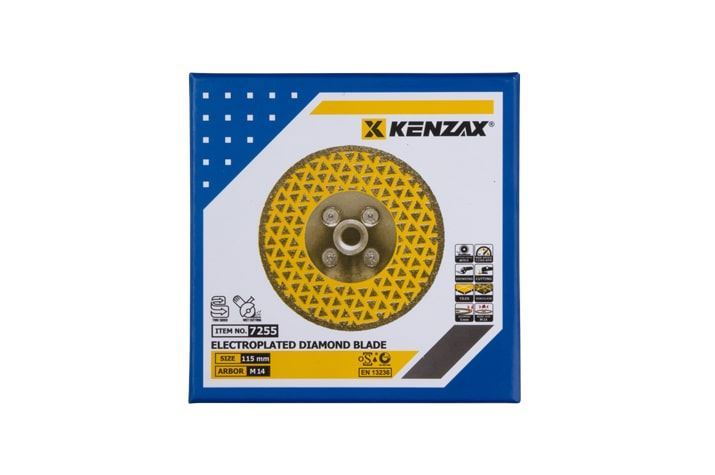 صفحه گرانیت بر فلنچی 115 م.م مینی کنزاکس KENZAX  کد 7255 L13*1