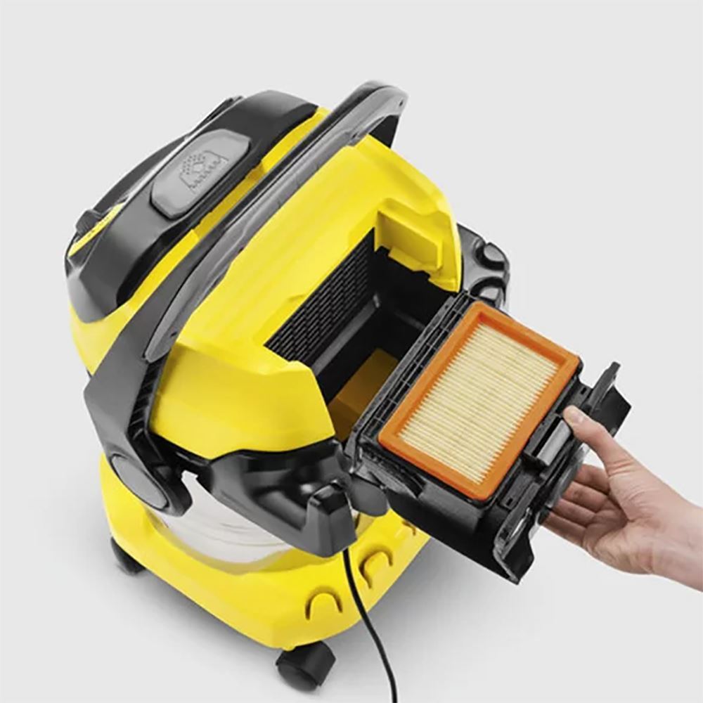 جارو برقی صنعتی چند منظوره کد WD 5 بهمراه کلیه متعلقات مربوطه کارچر (کرشر) KARCHER 