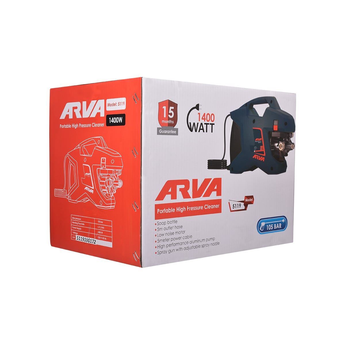 کارواش 105 بار مدل 5119 آروا ARVA A31*1