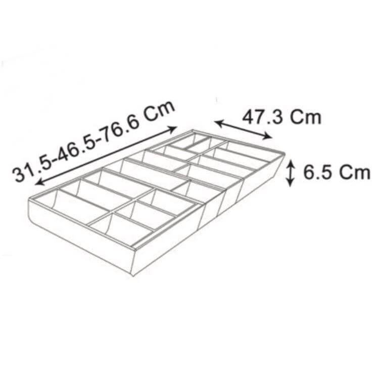 جای قاشق و چنگال استیل سایز 45 س.م فانتونی FANTONI مدل (S.A) O-031 